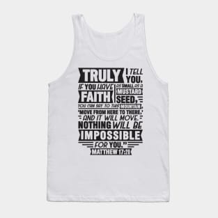 Matthew 17:20 Tank Top